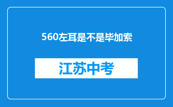 560左耳是不是毕加索